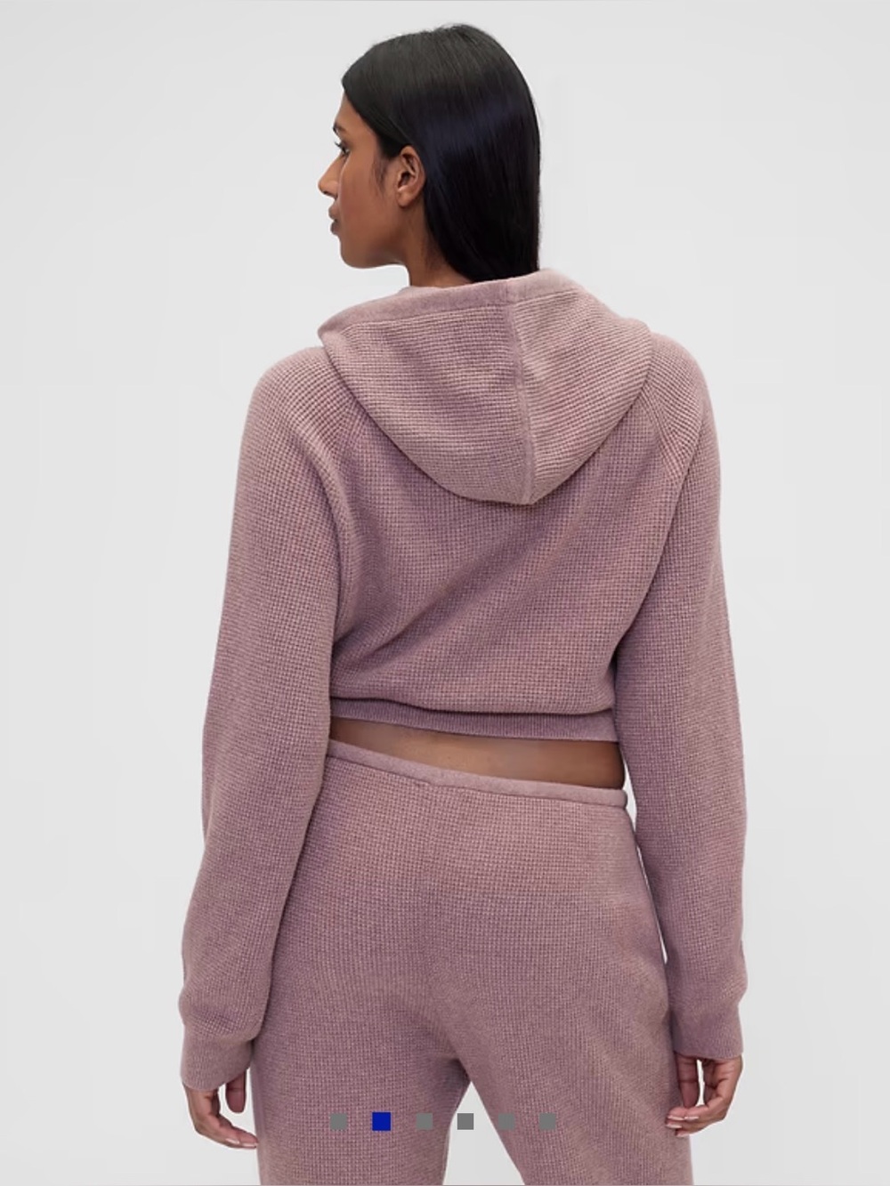 gap x summer fridays waffle knit hoodie & pants set - Picture 3 of 8